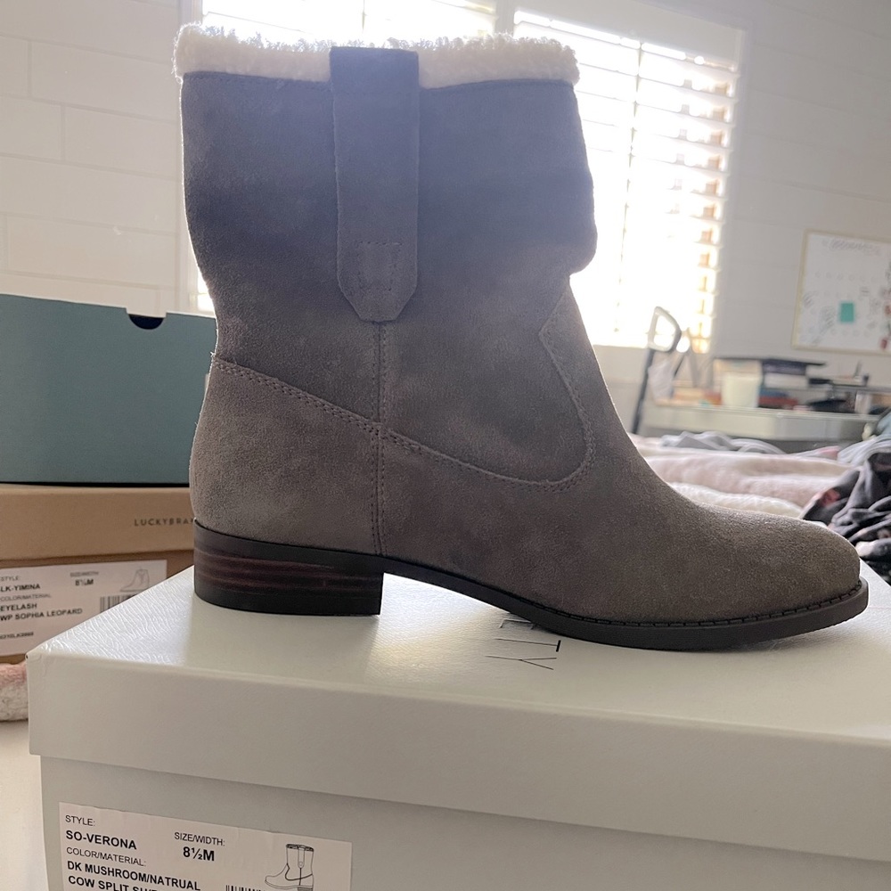 Sole Society Verona Suede Boots Size 8.5